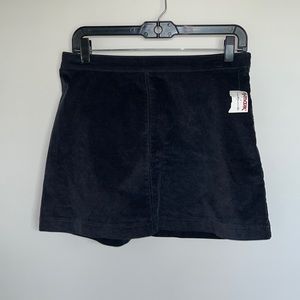 Abercrombie black corduroy miniskirt